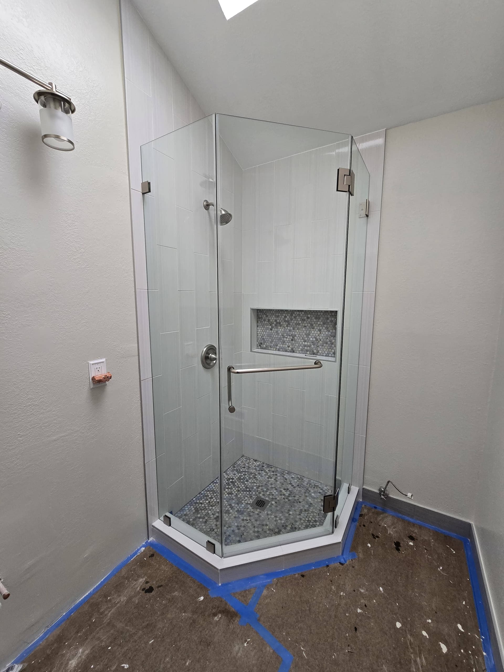 A completed ABC77 Glass shower installation (2)